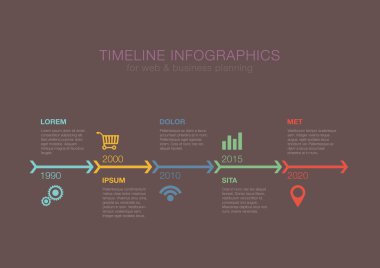 iş çizelgesi infographics okları vektör tasarım şablonu