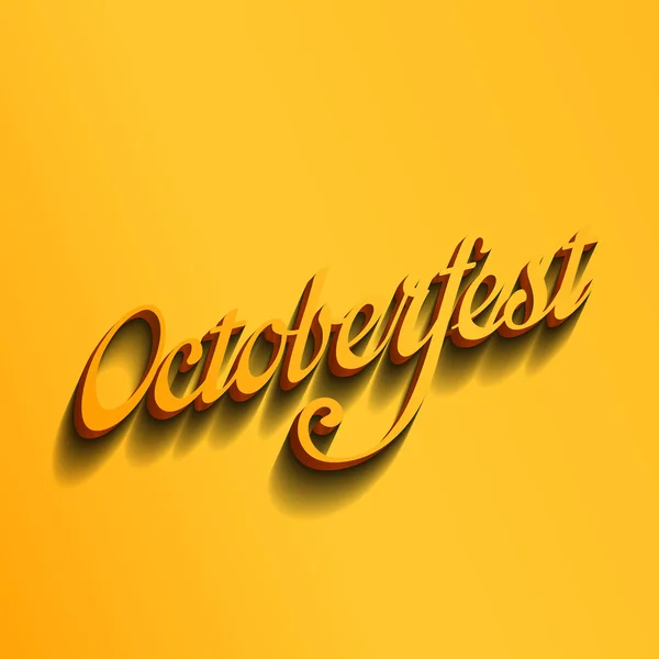 Festival Octoberfest tipografía vintage estilo caligráfico retro — Vector de stock