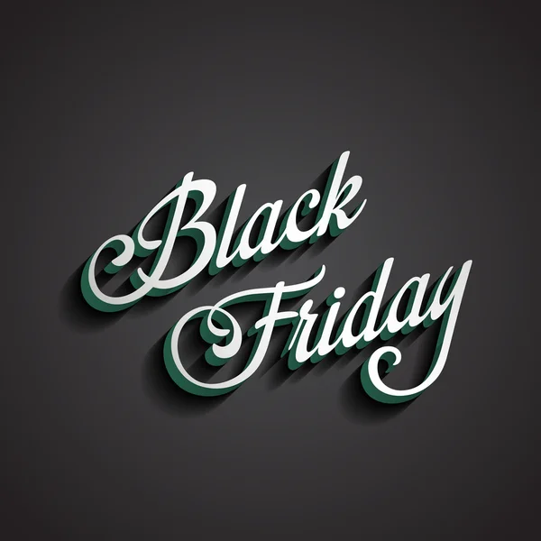 Kalligrafische Typografie im Black Friday-Stil. Verkaufsrabatt calligr — Stockvektor