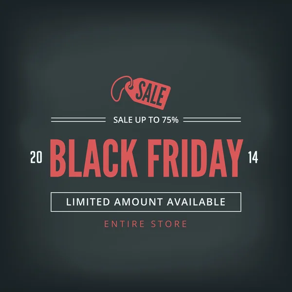 siyah Cuma satışı poster tasarımı tipografi vektör şablon retro