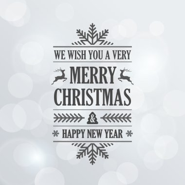 Mutlu Noeller Vintage Retro tipografi tasarım Greeti yazı
