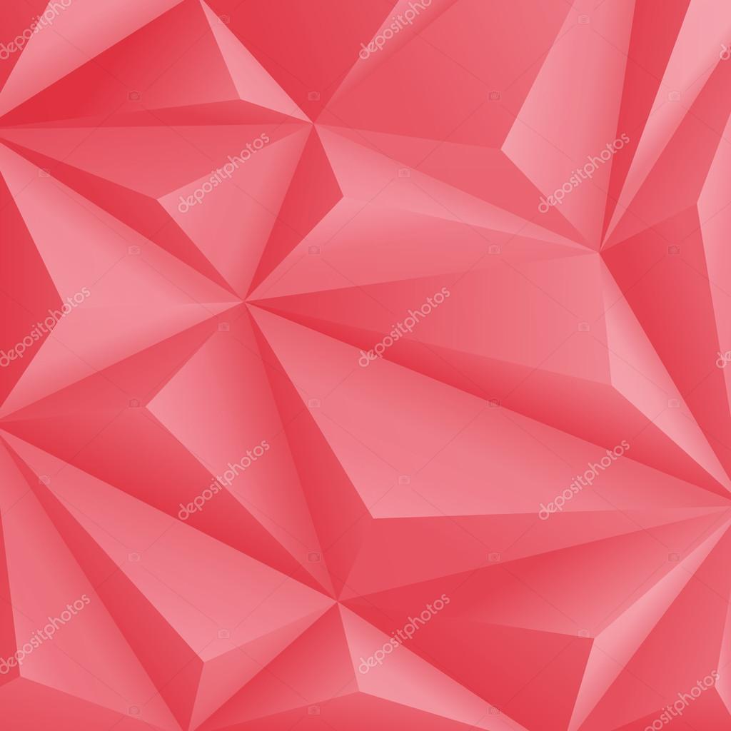 Red Polygon Background Abstract 3d Vector Design Template Trian Stock