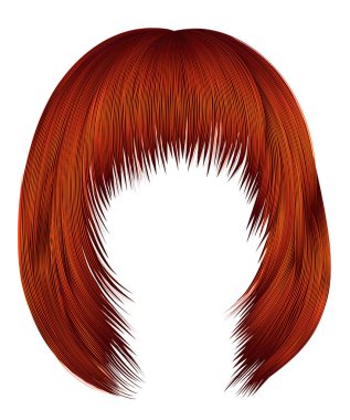 Modayı takip eden kızıl saçlı kızıl saçlı kadın. Uçsuz bucaksız saçlar. güzellik biçimi . 