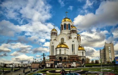 Azizler şaşaalı Rus arazi onuruna kan Kilisesi.