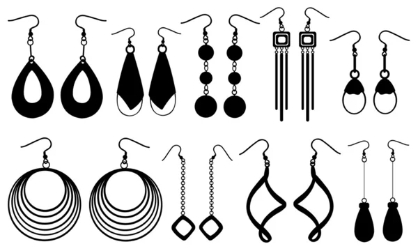 Boucles d'oreilles — Image vectorielle