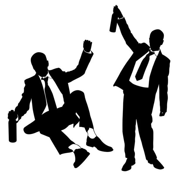Pijani mężczyźni — Wektor stockowy