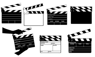 Clapperboards clipart