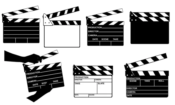 Clapperboards — Vector de stock