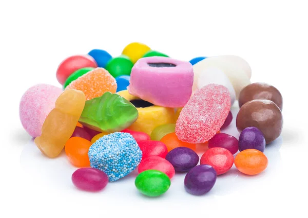 Réglisse Allsorts Bonbons Avec Gelée Bonbons Sucre Haricots Avec Bonbons — Photo