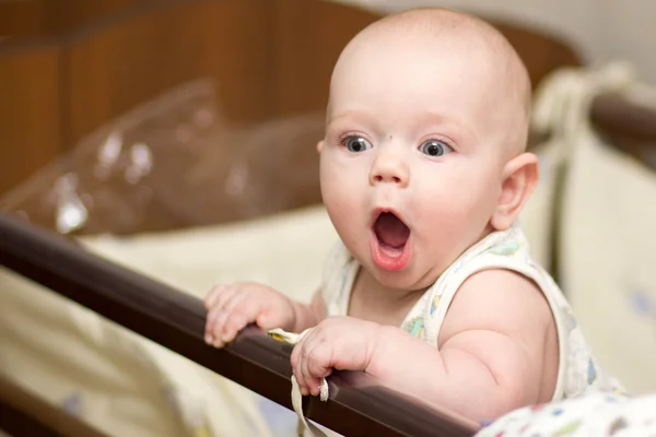 Garotinho 4 meses maravilhas da vida — Fotografia de Stock