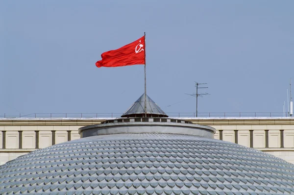 Flag on the roof — Stock Photo, Image