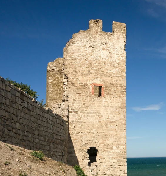Medieval Genoese stronghold — Stock Photo, Image