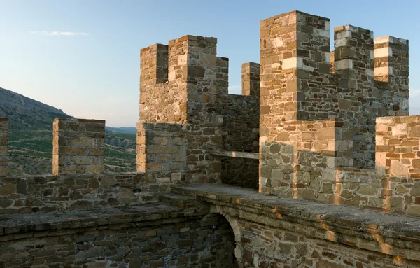 Medieval Genoese stronghold — Stock Photo, Image