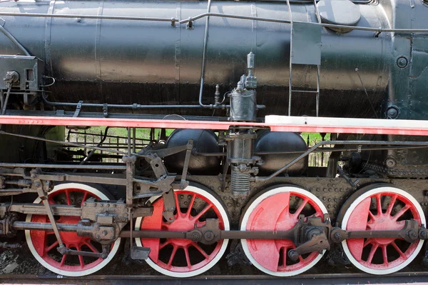 Ruedas de locomotora de vapor — Foto de Stock