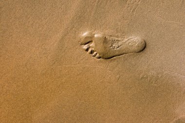 footmark üzerinde ıslak gönder