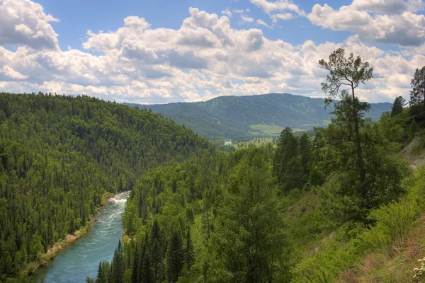 Река в горах — стоковое фото