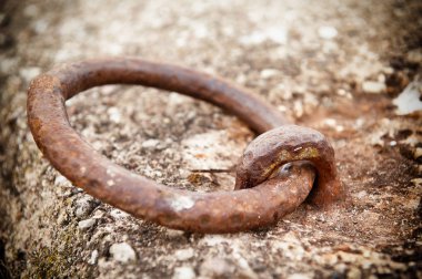 metal zincir bağlantıları. 