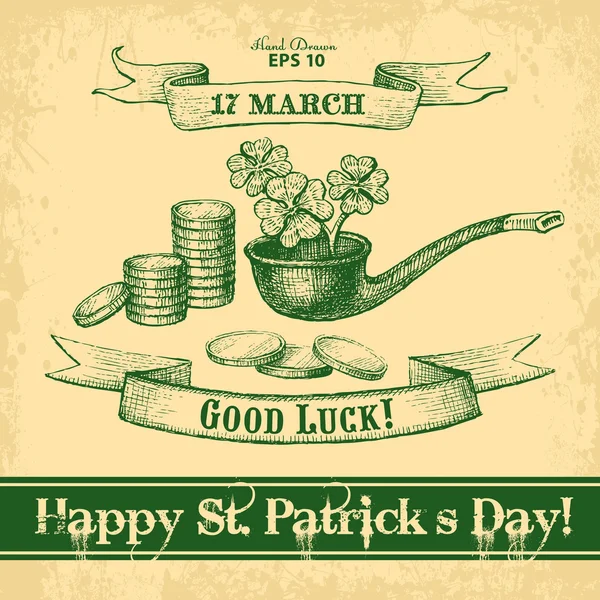 Feliz día de San Patricio. — Vector de stock