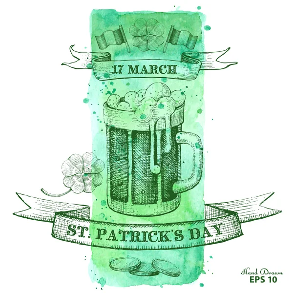 Feliz día de San Patricio. — Archivo Imágenes Vectoriales