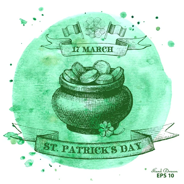 Feliz día de San Patricio. — Vector de stock