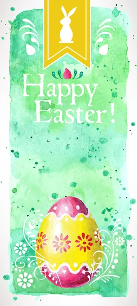 Ručně kreslenou Velikonoční přání — Stock fotografie