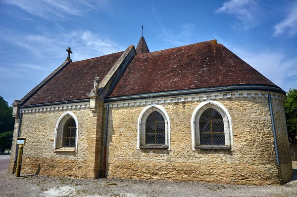 The medieval gothic church in Champagne — Stock Photo, Image