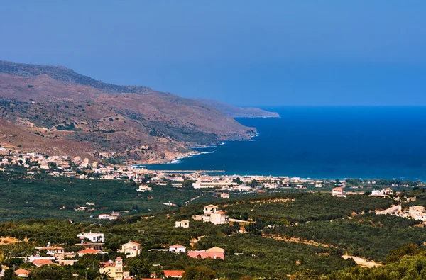 Costa montanhosa da ilha Creta — Fotografia de Stock