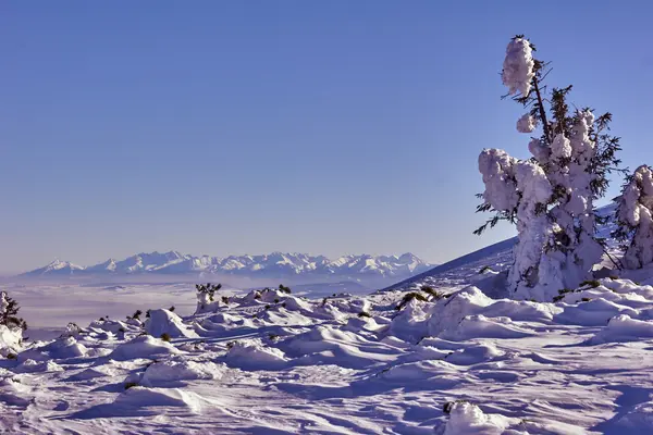 Tatra bergen på vintern — Stockfoto