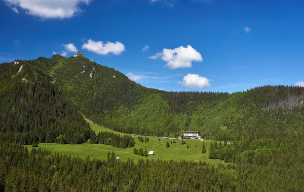 Hotel in una radura nella montagna di Tatra — Foto Stock