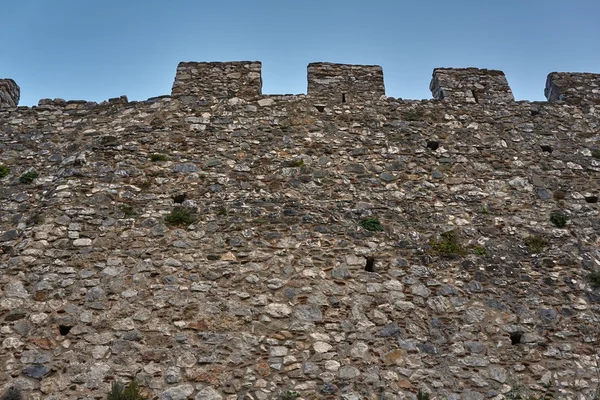 Paredes de fragmentos del castillo medieval cruzado —  Fotos de Stock