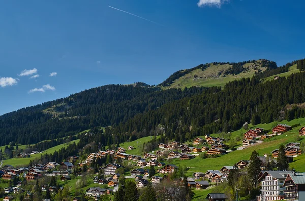 Pensions on a mountain slope — Stock Photo, Image