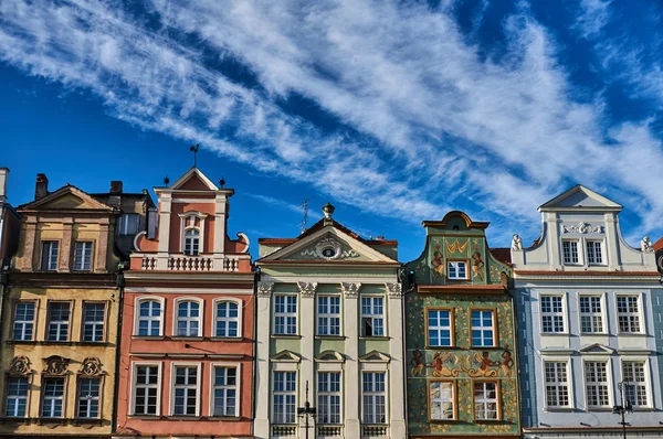 Facades of houses in the Old Market Square — Stock Photo, Image