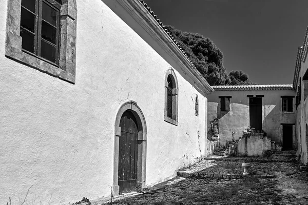 Cortile Del Monastero San Nicola George Kremnon Sull Isola Zante — Foto Stock