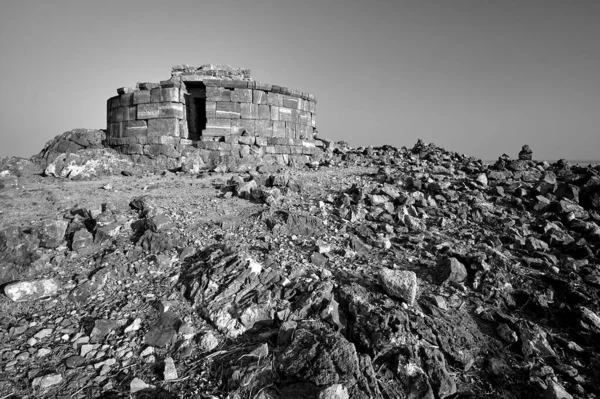 Yunanistan Rodos Adasında Kleobulus Taş Mezarı Monokrom — Stok fotoğraf