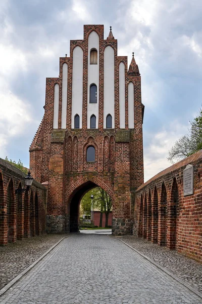 Fortificação Medieval Portão Cidade Neuebrandemburg Alemanha — Fotografia de Stock