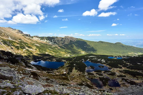 Glaciala Sjöar Och Steniga Toppar Tatrabergen Polen — Stockfoto