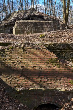 Poznan 'daki 19. yüzyıl Prusya tahkimatlarının kalıntıları.