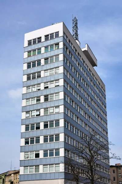 Фасад Многоэтажного Офисного Здания Городе Познань — стоковое фото
