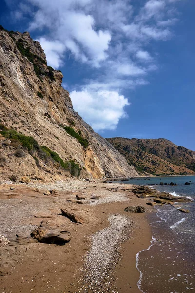 Skały Głazy Wybrzeżu Wyspy Zakynthos Grecji — Zdjęcie stockowe