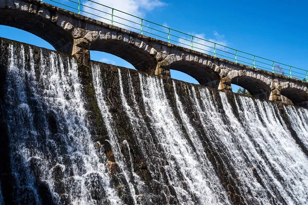 Stone Dam Waterfall River Lomnica Karpacz — Stock Photo, Image