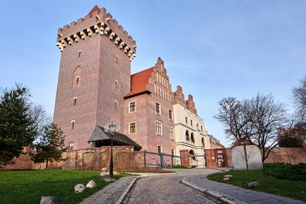 Tour Brique Rouge Reconstruit Château Royal Poznan — Photo