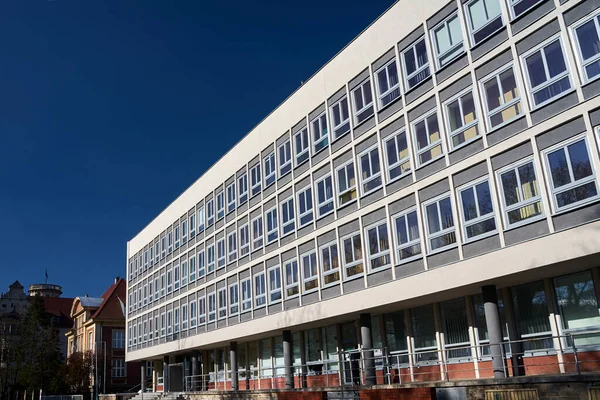 Facade Modernist Office Building City Poznan — Stock Photo, Image