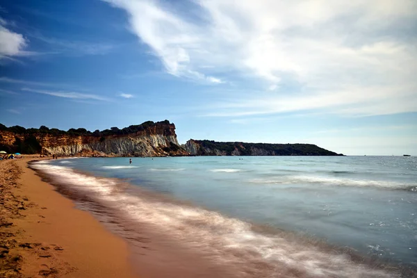 Kameny Skály Pláži Gerakas Ostrově Zakynthos Řecku — Stock fotografie