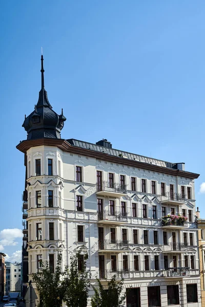 Fassade Eines Historischen Mietshauses Der Stadt Poznan — Stockfoto