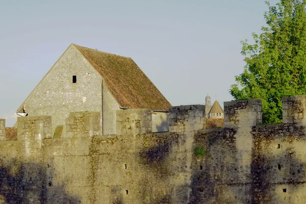 Středověké zdi a budovy — Stock fotografie
