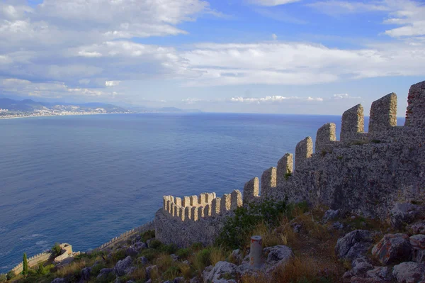 Walls of Seljuk fortress — Stock Photo, Image