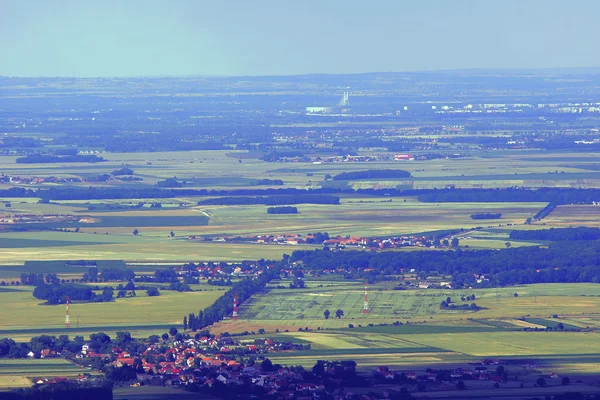 Vue aérienne du paysage agricole — Photo
