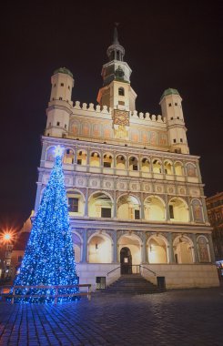 Belediye Binası önünde Noel süsleri