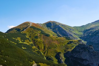 Yüksek Tatras dağlarda hiking