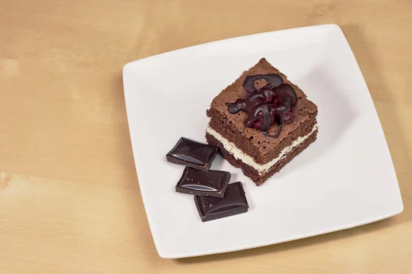 Bolo de chocolate — Fotografia de Stock